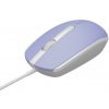 Canyon M-10, symetrická optická myš s efektom hladkého posuvu, USB, 1.000 dpi, 3 tlač, fialovo-biela CNE-CMS10ML