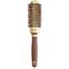 Olivia Garden Expert Blowout Shine Wavy Bristles Gold & Brown Fúkacia kefa na vlasy - 35 mm