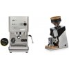 Profitec GO, brushed stainless steel + Eureka Mignon Single Dose, Chrome & Oak