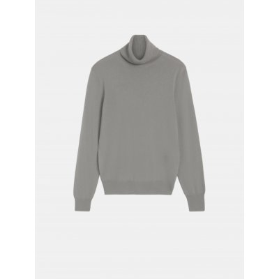 Blend Trussardi Sweater Turtleneck Cashmere šedá