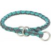 Trixie Obojok CAVO okrúhly polosťahovací, aqua/grafit 39-45cm/ 12mm