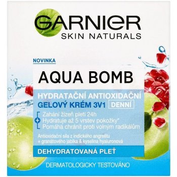 Garnier Skin Naturals Aqua Bomb hydratačný antioxidačný gélový krém 3v1 na deň 50 ml