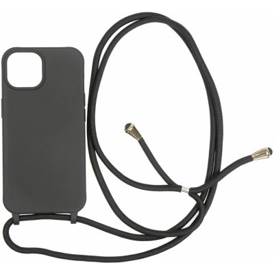Kryt na mobil Mobile Origin Lanyard Case Black iPhone 15 (LYC-S-BLK-15)