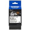 Zmršťovacia bužírka BROTHER HSE211E čierna tlač/biely podklad (5,2 mm) 1,5m