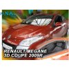 Deflektory - Protiprievanové plexi Renault Megane Coupe 3D od 2009