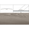 Prechodové lišty narážacie, šírka 4 cm x dĺžka 90 cm – orech clarus, EU-0324 + cena za 1 ks