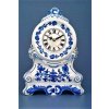 Cibulák – Krbové hodiny s ružami 28 cm – originálny cibuľový porcelán 1. akosť