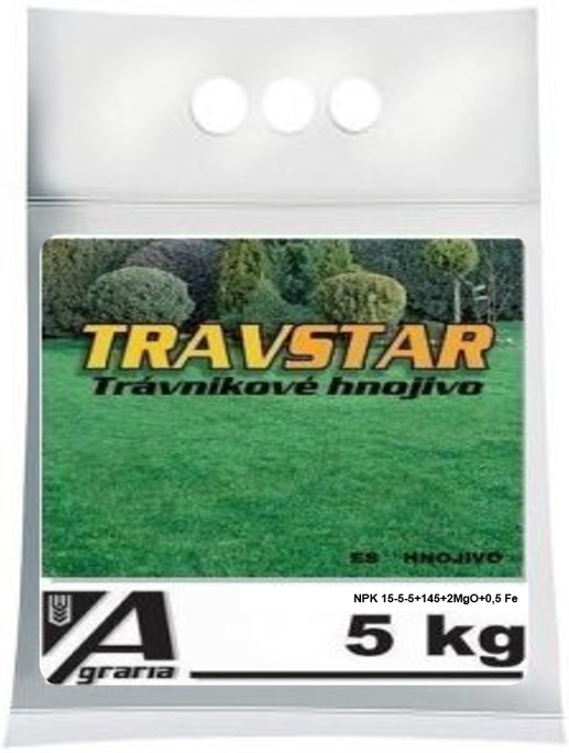 AGRARIA Hnojivo trávnikové TRAVSTAR 5 kg