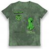 BIOWORLD ENTERTAINMENT Minecraft Creeper Hissss Boom Tie Dye Kids T-Shirt - Tričko Farba: Zelená, Veľkosť: L, Strih: Detský 5056438954724