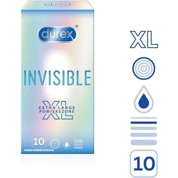 Durex Invisible XL 10 ks