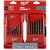 MILWAUKEE Sada vrtákov do kovu HSS-G Cobalt 19 ks 4932493867
