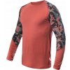 Pánske tričko dl.rukáv SENSOR MERINO IMPRESS terracotta/rush M