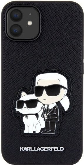 Karl Lagerfeld Saffiano Karl and Choupette NFT iPhone 11 - čierne