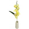 Gladiola kusová 52cm umelá žltá