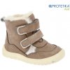 Protetika - zimné barefoot topánky KESY taupe - zateplené kožušinkou Veľkosť: 19