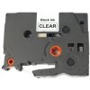 Allprint pre Brother TZE-121, TZ-121, 9 mm x 8 m, čierna tlač / priesvitný podklad