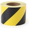 Čierno-žltá pravá reflexná výstražná páska - dĺžka 45 m, šírka 10 cm