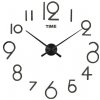 3D Nalepovacie hodiny DIY Clock Evevo 8280bXL, čierne, 90-130cm