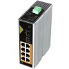 Conexpro GNT-IG1210FP-DC priemyselný, na DIN lištu, 8x GLAN s PoE, 2x SFP GNT-IG1210FP-DC