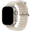 eses Oceánsky silikónový vrúbkovaný remienok pre Apple Watch 38 mm/40 mm/41 mm/42 mm Farebný variant: hviezdne biela
