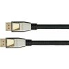PYTHON Kabel Python DisplayPort 1.4 Nylonový pružný černý kabel 5 m
