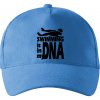 Swimming is in my DNA - Šiltovka so zahnutým šiltom a mosaznou sponou - Univerzálna veľkosť ( Svetlomodrá )
