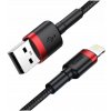 Baseus CALKLF-C19 USB / Lightning QC3.0, 2m, černý/červený