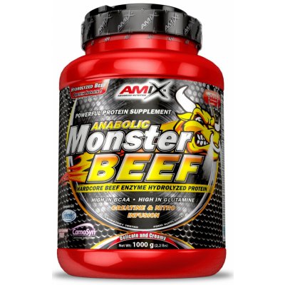 Amix Anabolic monster beef protein 90% 1000 g vanilka-limetka ODBĚRNÁ MÍSTA SK od 75.5e ZDARMA