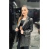 Max Original Leather Dámske kožené sako BLAZER GUESS black (2XL 54-56) - Čierna - 2XL