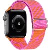 Scrunchie remienok pre Apple Watch (42/44/45mm) Orange Pink