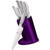 Súprava nožov v stojane 6 ks Royal Purple Metallic Line Kikoza Collection BH-2269