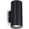 Nástenné svietidlo Ideal lux 095998 LOOK AP2 NERO 2xGU10 28W
