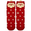 Vianočné vysoké ponožky dámske Santa 35-38 červená