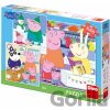Dino ToysPrasátko Peppa 3 x 55 dielov