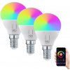 Immax NEO LITE SMART sada 3x žárovka LED E14 6W RGB+CCT barevná a bílá, stmívatelná, Wi-Fi, P45, TUYA