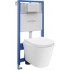 MEXEN/S - WC predstenová inštalačná sada Fenix Slim s misou WC Rico + sedátko softclose, biela 61030478000