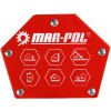 Magnetický zvárací uholník šesťhranný, nosnosť 22,5 kg MAR-POL – M79413