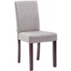 Jedálenská stolička Ina látkové cappuccino, svetlosivá