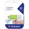 Verbatim USB flash disk, USB 2.0, 32GB, DataBar, zelený, 49454, pre archiváciu dát