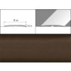 Prechodové lišty A72 - SAMOLEPIACE šírka 10 x výška 0,62 x dĺžka 100 cm - bronz