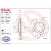 BREMBO Brzdový kotúč 09.7629.1X