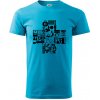 Zdravotné kríž veci - Klasické pánske tričko vyššej gramáže - 3XL ( Svetlý tyrkys )