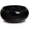 Keramický kvetináč čierny Polnix 14 cm x 14 cm x 6 cm