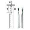 PROXXON Micromot Vrták mikro 2,0x38 mm tvrdokov / 2 ks, 28328