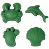 Scrunch Silikónové formičky do piesku Tmavozelená