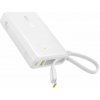 Powerbanka Baseus PicoGo 10000mAh, 45W, s kabelem USB-C bílá