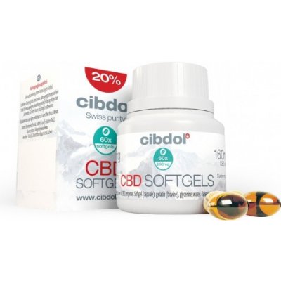 Cibdol Gélové CBD kapsuly 20%, 60 ks x 33,3 mg, 2000 mg