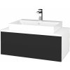 Dreja Kúpeľňová skrinka MODULE SZZ1 80 umývadlo Glance - N01 Biela lesk / N03 Graphite