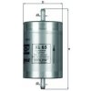 Palivový filter MAHLE KL 65