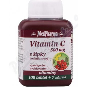MedPharma Vitamín C 500 mg so šípkami 107 tabliet od 4,25 € - Heureka.sk